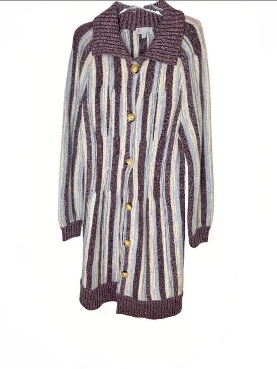 Missoni Sweaters - Missoni Wool Striped Button Duster Longline Cardigan Sweater  Italy Sz 14